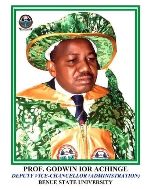 Benue State University Deputy VC, Godwin Achinge dies of COVID-19