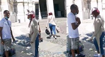 Drama as lady rejects marriage proposal over lover’s refusal to kneel down before giving her ring (video)