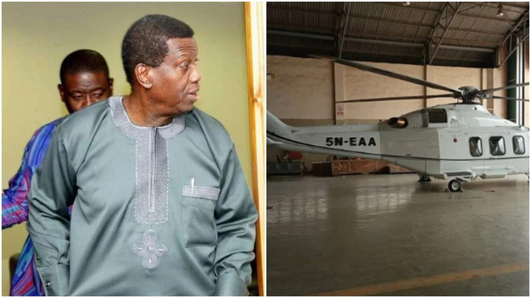 Jubilations as Pastor Adeboye of RCCG buys brand new helicopter (See Photos)