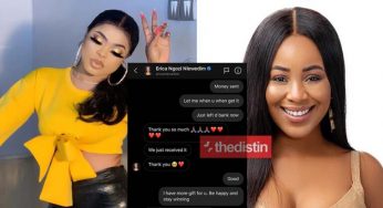 BBNaija 2020: Erica confirms receiving N1m from Bobrisky 