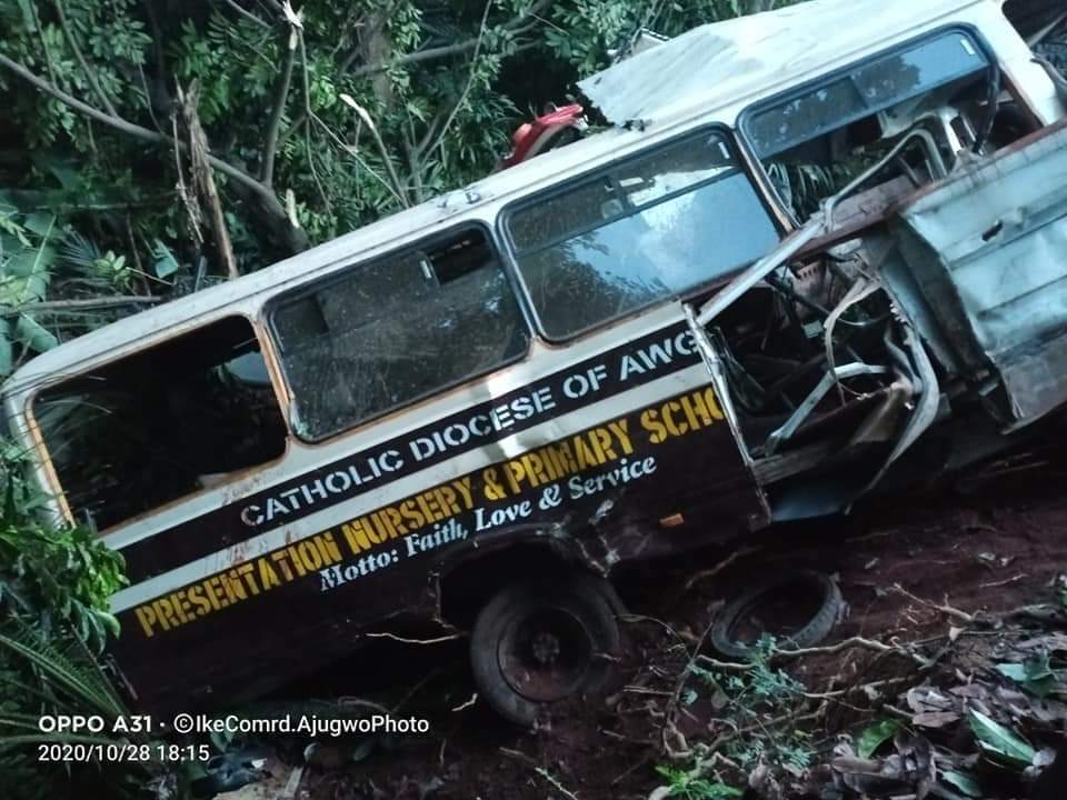 President Buhari mourns victims of Enugu school bus accident