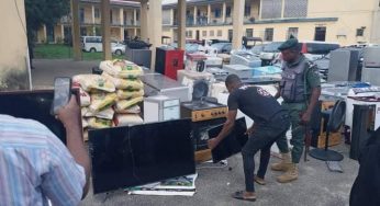 Looting: Police arrest 10 suspects, recover looted properties worth millions in Akwa Ibom (PHOTOS)