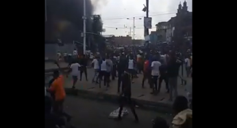 End SARS: Eight feared killed as mob burns police station in Ibadan