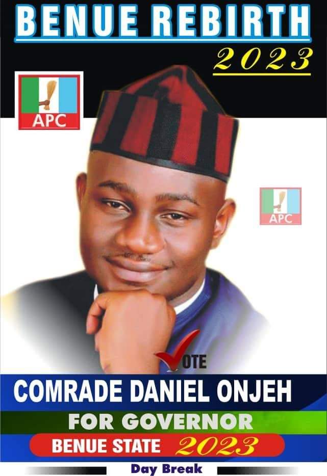 Benue guber 2023: Dan Onjeh’s governorship campaign poster emerges 