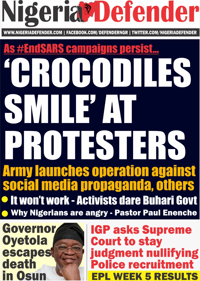 End SARS: Your crocodile smile will end in crocodile tears – Mr. Macaroni dares Army