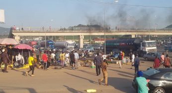 BREAKING: Armed Thugs attack End SARS protesters in Abuja, again