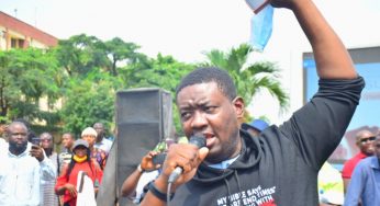 BREAKING: Adeboye’s son leads End SARS service outside Lagos govt house