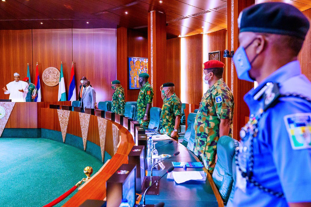 End SARS: Buhari presides over Security Council meeting