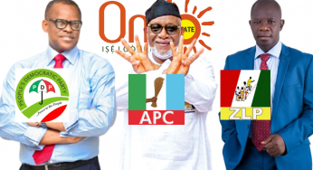 Ondo election: Live results from Polling Units across the state