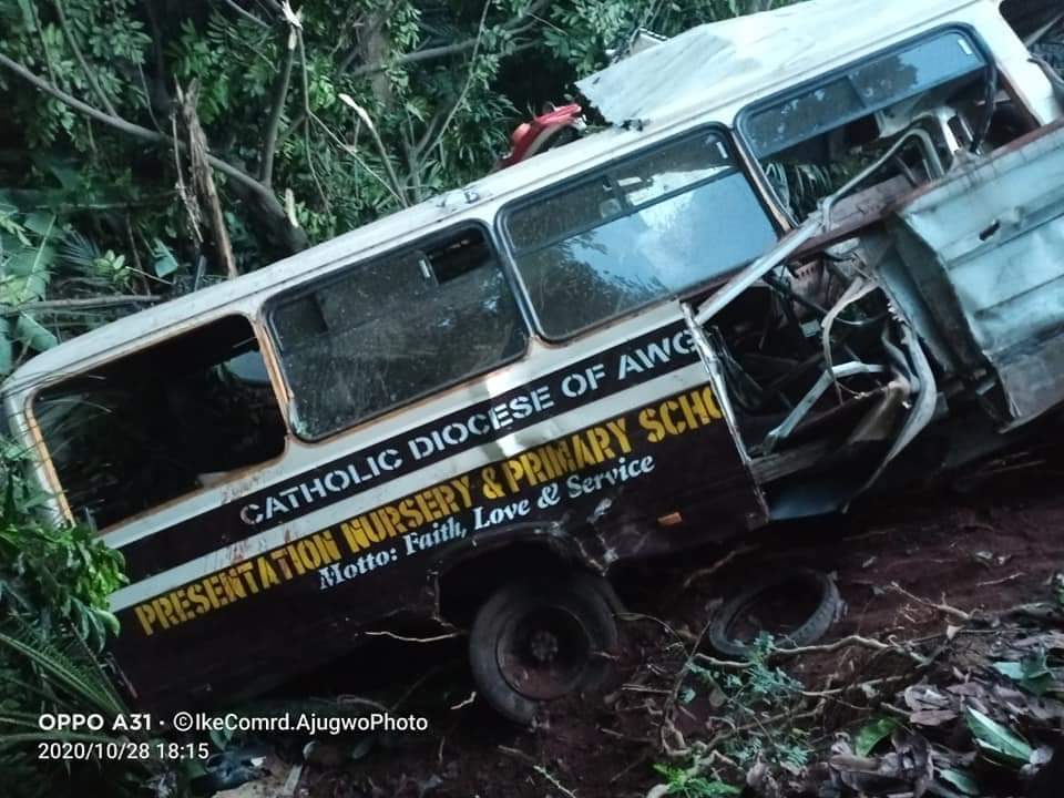 TRAGEDY: Truck crushes over 15 Catholic school pupils to death in Enugu