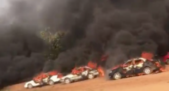 End SARS: How hoodlums burnt over 200 vehicles belonging to protesters, car dealers in Abuja