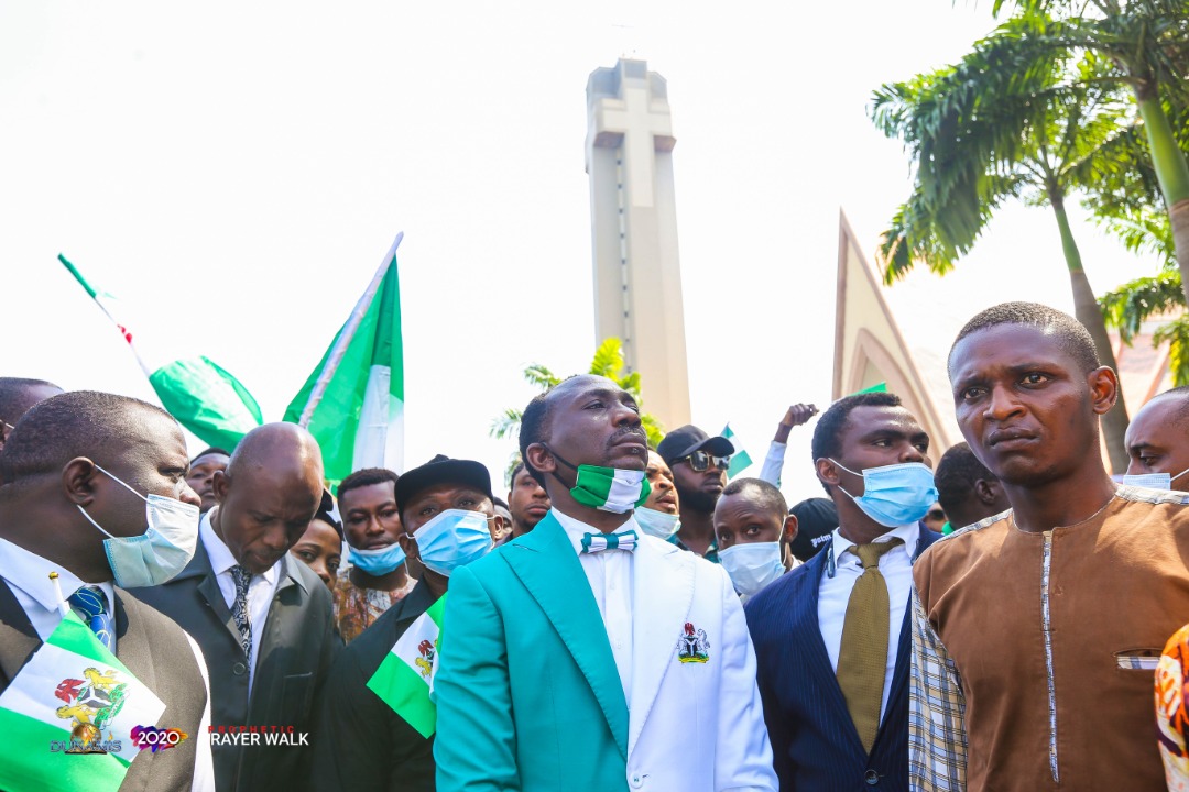 Photos of Prophetic Prayer Walk with Dr. Paul Enenche in Abuja 