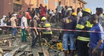 Four trapped to death as building collapses in Obalende Lagos