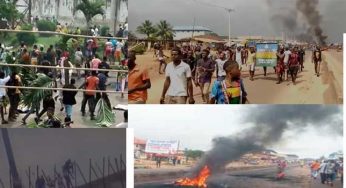 BREAKING: Thugs pull down prison walls, free prisoners in Benin (Video)