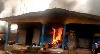 Officers on the run as thugs attack, set police station on fire in Edo