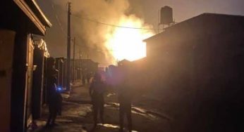 EndSARS: Hoodlums set three banks ablaze in Lagos