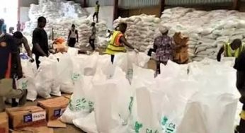 Osun state govt reveals why it hid 241,787 bags of COVID-19 palliatives from residents