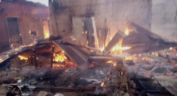 BREAKING: Another fire outbreak rocks Otukpo main market in Benue State