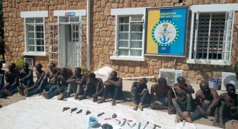 33 suspected cultists, armed robbers arrested as Army raids criminal hideouts in Plateau state