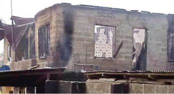 10 tenants burnt, several cars destroyed as unknown persons set house ablaze in Ebonyi community