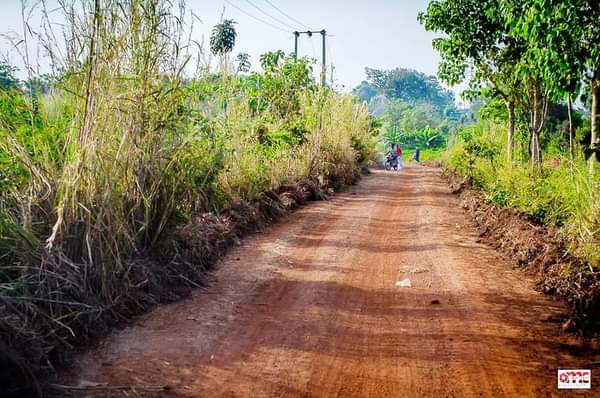 George Alli in Ugboju-otahe, inspects a newly graded rural road (Photos)
