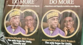 2023 presidency: Amaechi, El-Rufai’s campaign posters flood Abuja