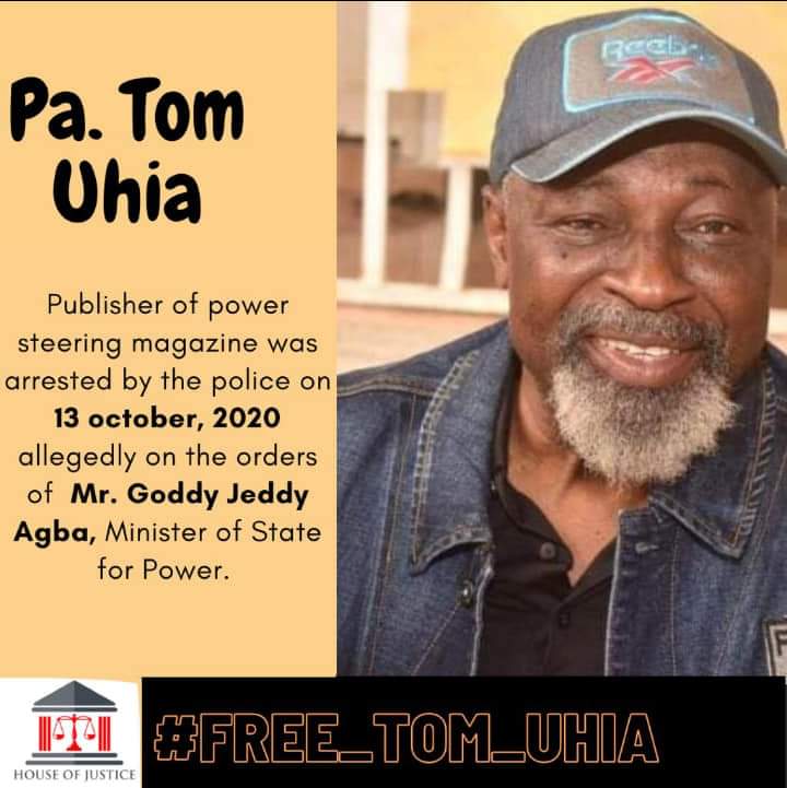 BREAKING: Police release Benue Journalist, Pa Tom Uhia after 30 days of unjust detention