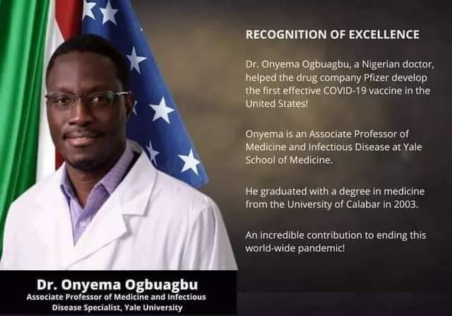 Dr Onyema Ogbuagu: All you need to know about Nigerian-born US based Doctor who developed Covid-19 vaccine