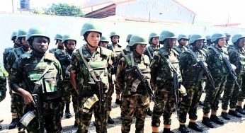 All-female army squad deployed in Anambra (Photos)