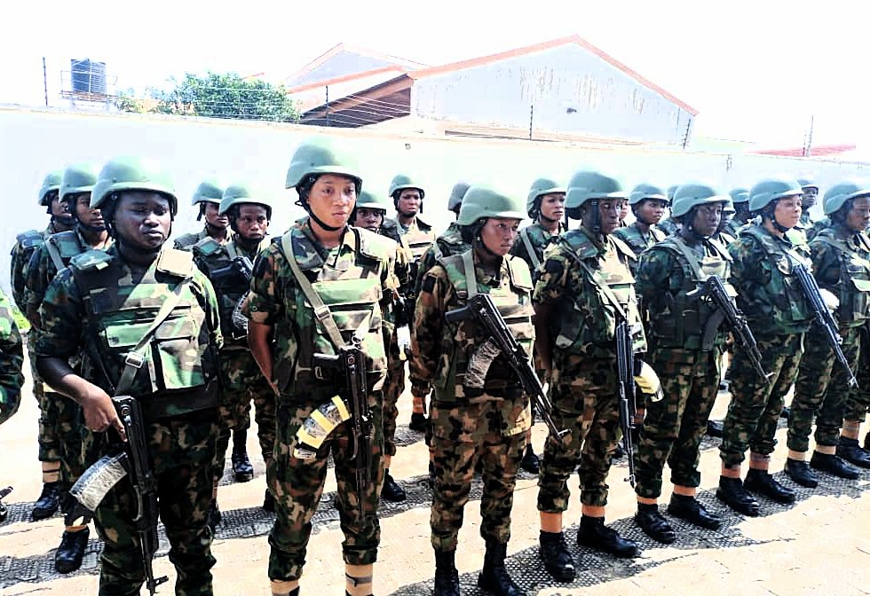 All-female army squad deployed in Anambra (Photos)