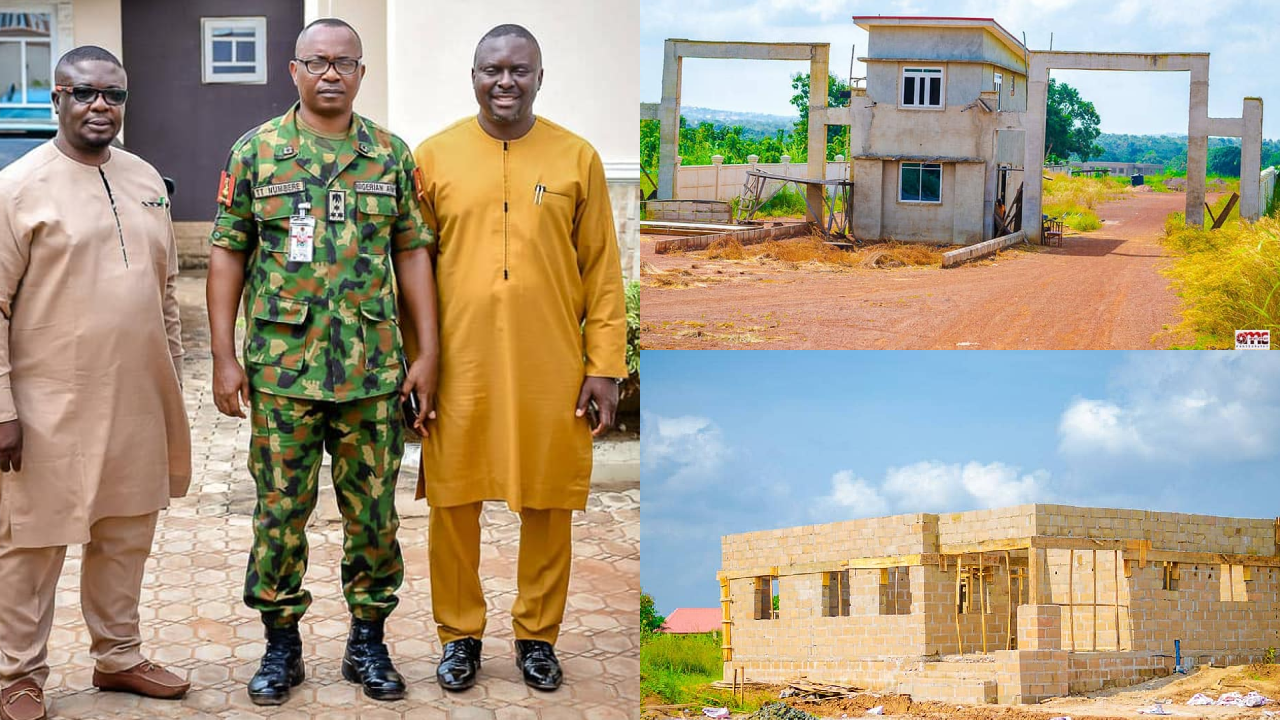 Brig. Gen Numbere visits Army Estate in Otukpo, assures infrastructures will soon be completed