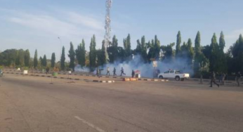 BREAKING: Fresh End SARS protest breaks out in Abuja, many arrested