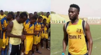 Nigerian footballer slumps, dies during training