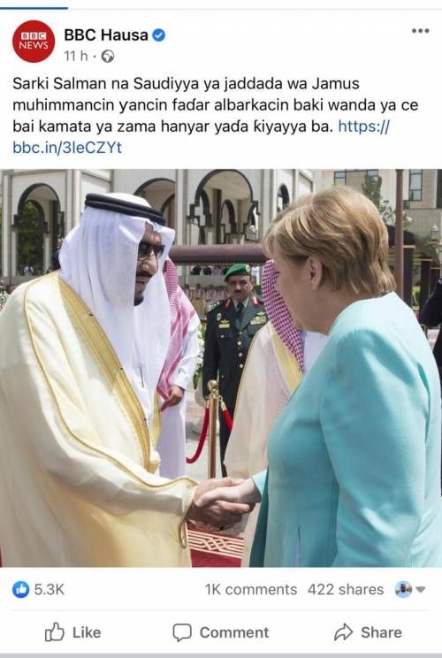 BBC under attack for publishing photo of Saudi King shaking hands with Germany’s Angela Merkel