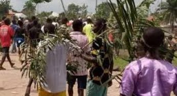 BREAKING: Benue youths arrest another woman, set to kill her for allegedly stealing penis