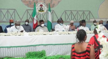 Ortom hosts Yahaya Bello, other North Central Governors in Makurdi (Photos)