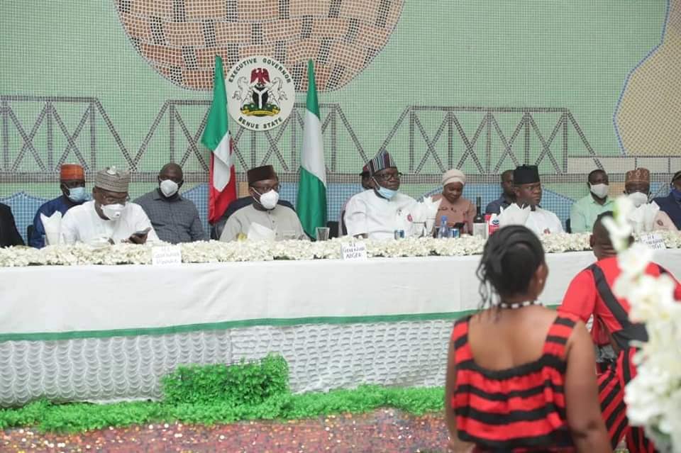 Ortom hosts Yahaya Bello, other North Central Governors in Makurdi (Photos)