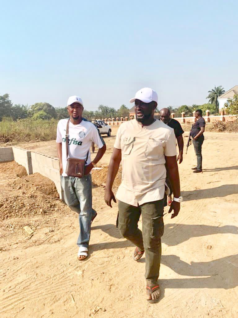 Oche inspects work at Ojetaje Apa- Agila Primary Health Care Centre, shower encomiums on sen. Abba Moro