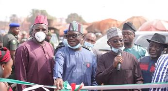 Ortom commissions 3 major roads, blocks of classroom in Otukpo