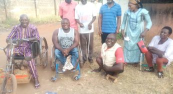 Persons living with disability visit Senator Abba Moro, applaud him