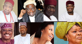 20 prominent Nigerians that died in 2020 (Photos)