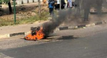 Angry mob sets ablaze suspected robber, shot one dead in Ibadan