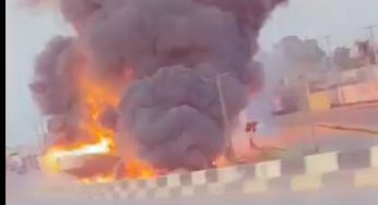 BREAKING: Petrol tanker explodes near Otedola Bridge, Lagos (VIDEO)