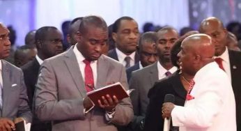 How Bishop David Oyedepo welcomed his son, Pastor David Oyedepo Jnr to the altar at Shiloh 2020