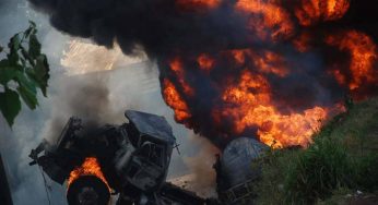 Three injured as tanker explodes on Lagos-Ibadan expressway