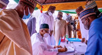 Buhari revalidates his membership status of APC in Daura: Photos