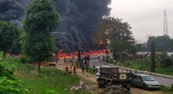 BREAKING: Tanker explosion rocks Apakun, Oshodi