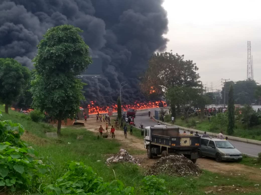 BREAKING: Tanker explosion rocks Apakun, Oshodi