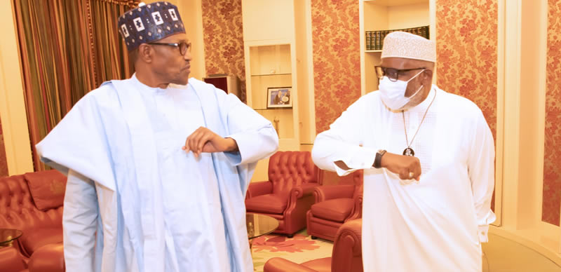 BREAKING: Herdsmen: Buhari in close-door meeting with Makinde, Akeredolu in Aso Villa