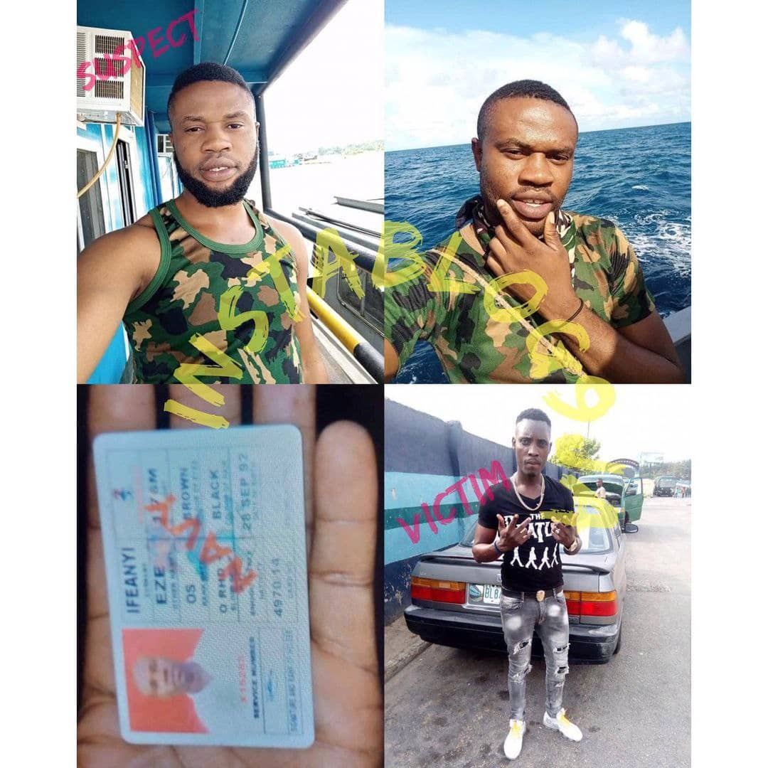 Soldier flee after he allegedly stabs friend to death over disagreement in Lagos 